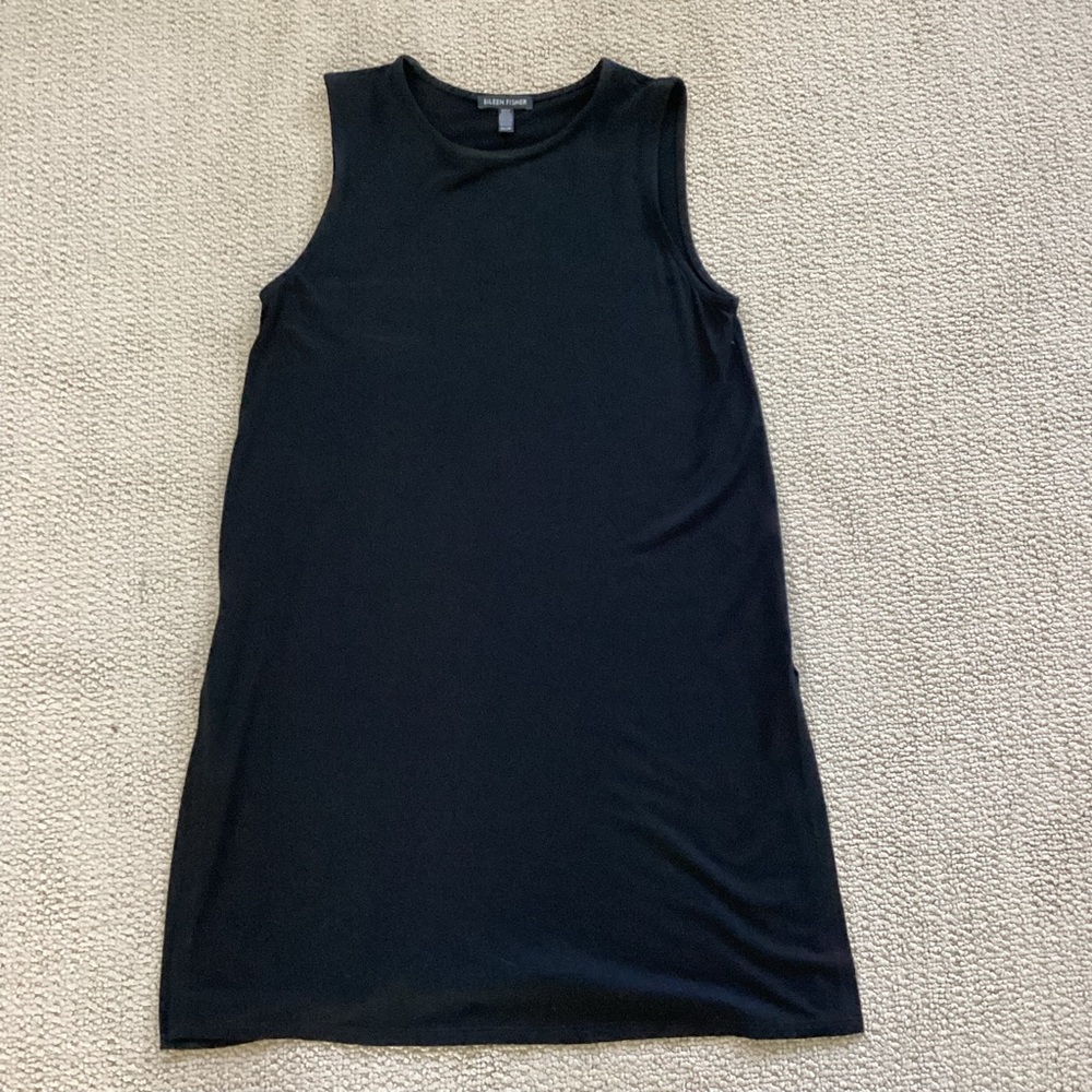 Eileen Fisher Sleeveless Black Tunic